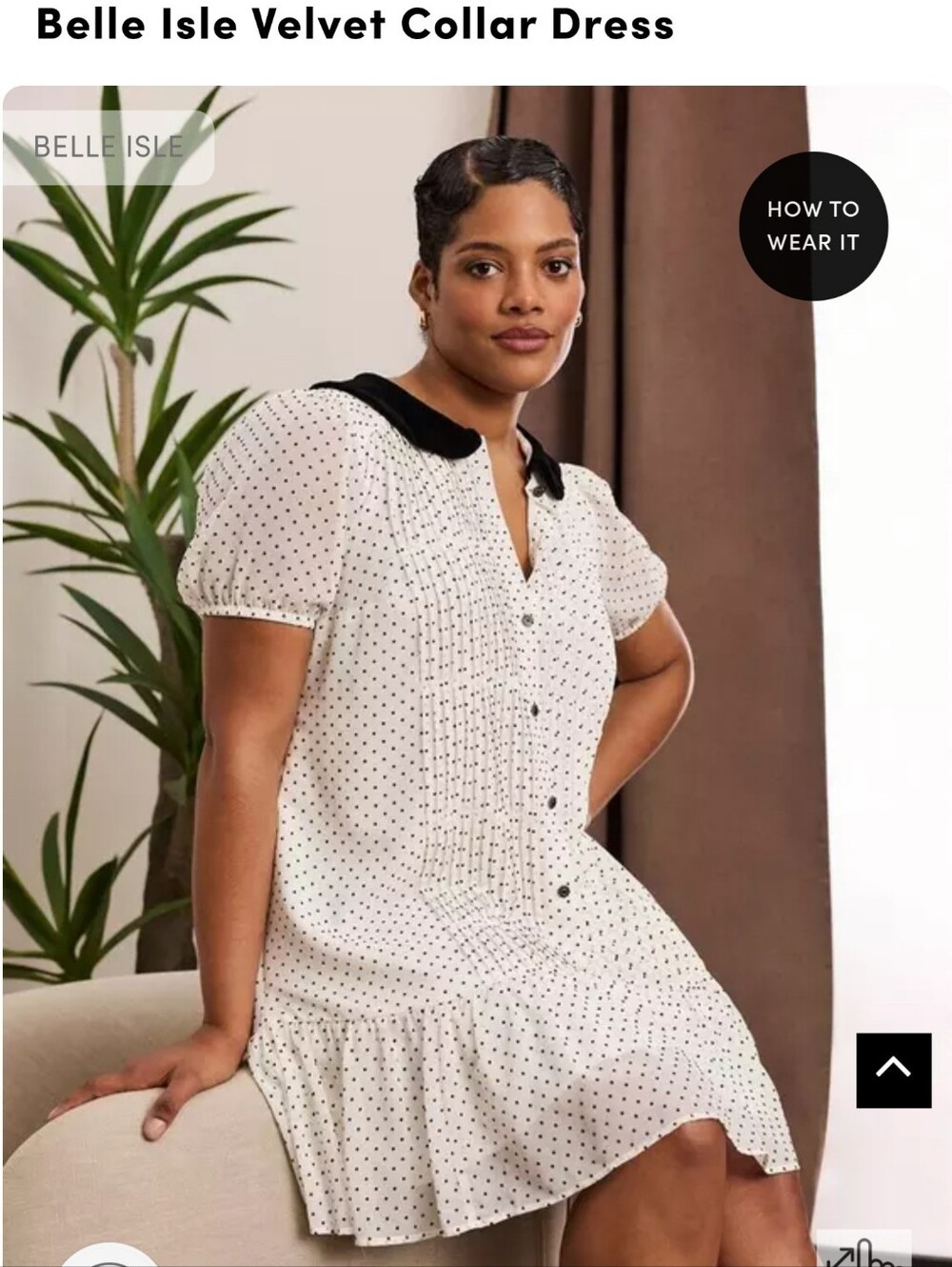 Torrid BELLE ISLE Size 4 Drop Waist Polka Dot Dress